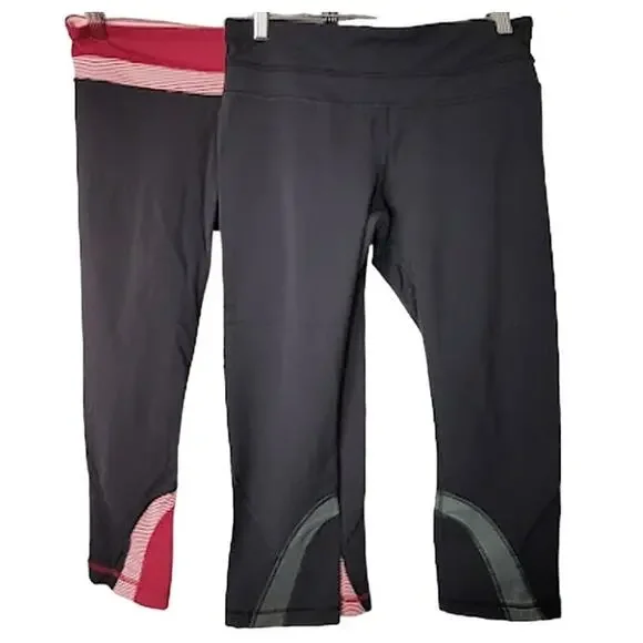 Lululemon- 2 piece cropped pants-= size 8 - Picture 1 of 7